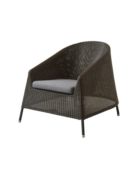 Kingston Loungestol fra Cane-line - Mocca / Grey, Cane-line Natté - Jacobsen Plus