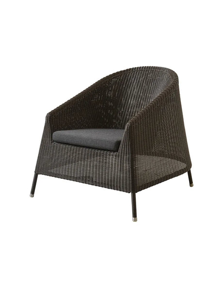 Kingston Loungestol fra Cane-line - Mocca / Black, Cane-line Natté - Jacobsen Plus