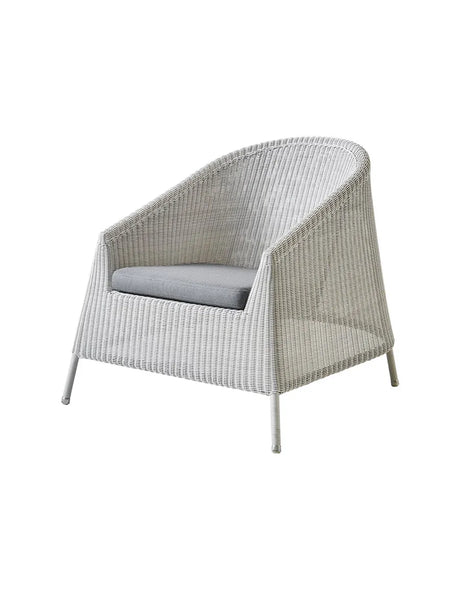 Kingston Loungestol fra Cane-line - Hvid-grå / Grey, Cane-line Natté - Jacobsen Plus