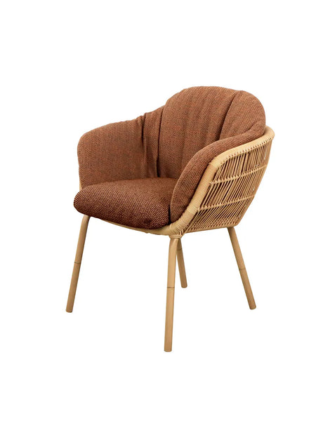 Stay havestol m. 4 ben fra Cane-line - Umber Brown, Cane-line Rise - Jacobsen Plus