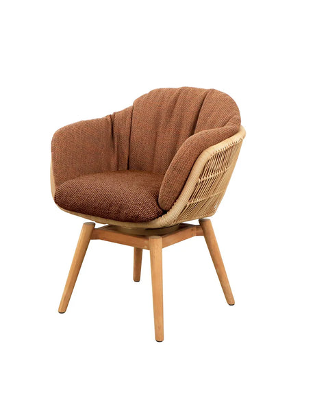 Stay havestol w. Teak Swivel fra Cane-line - Umber Brown, Cane-line Rise - Jacobsen Plus