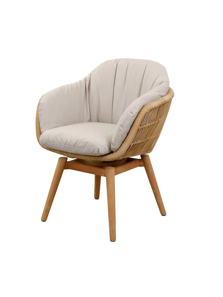 Stay havestol w. Teak Swivel fra Cane-line - Sand, Cane-line Natté - Jacobsen Plus