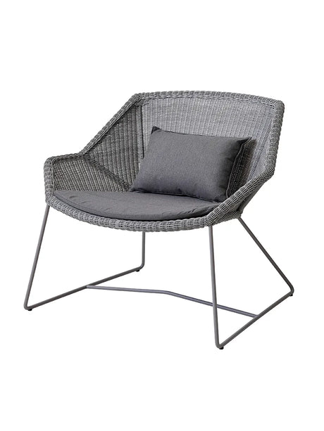Breeze Loungestol fra Cane-line - Light grey / Grey, Cane-line Natté - Jacobsen Plus
