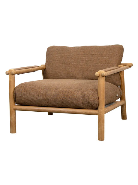 Sticks Loungestol, teak fra Cane-line - Umber Brown, Cane-line Rise - Jacobsen Plus