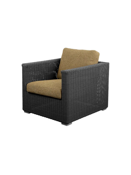 Chester Loungestol fra Cane-line - Graphite / Turmeric Yellow, Cane-line Rise - Jacobsen Plus