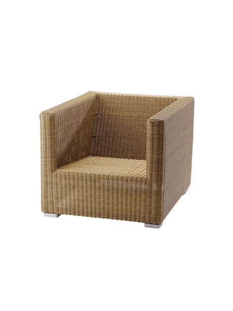 Chester Loungestol fra Cane-line - Natural / Ingen hynde - Jacobsen Plus
