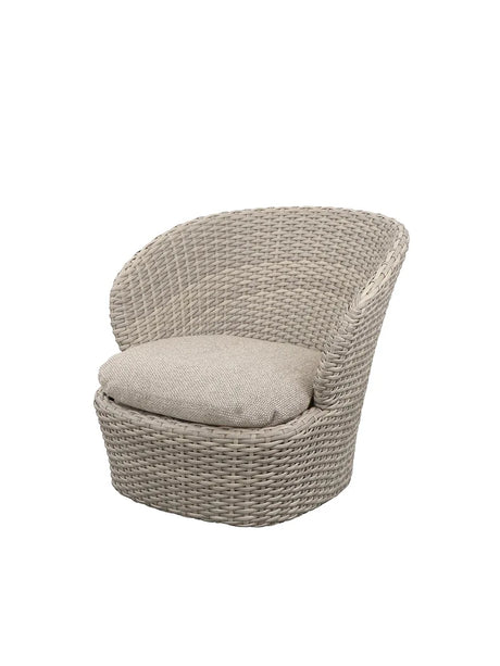 Coast Loungestol med. Swivel, sand fra Cane-line - Desert Sand, Cane-line Rise - Jacobsen Plus