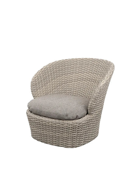 Coast Loungestol med. Swivel, sand fra Cane-line - Light Brown, Cane-line Rise - Jacobsen Plus