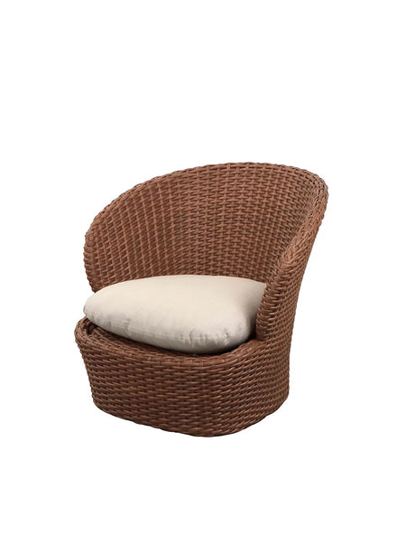 Coast Loungestol med. Swivel, umber brown fra Cane-line - Sand, Cane-line Natté - Jacobsen Plus