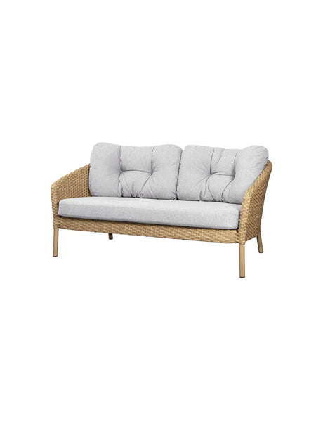 Ocean 2-pers. Sofa, flat weave fra Cane-line - White grey - Jacobsen Plus
