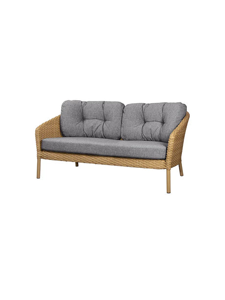 Ocean 2-pers. Sofa, flat weave fra Cane-line - Dark Grey - Jacobsen Plus