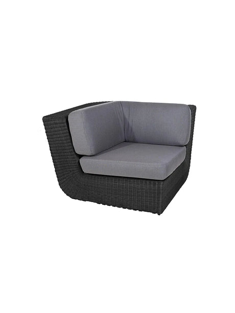 Savannah Modulsofa, hjørne fra Cane-line - Grå, Cane-line Natte hynde - Jacobsen Plus