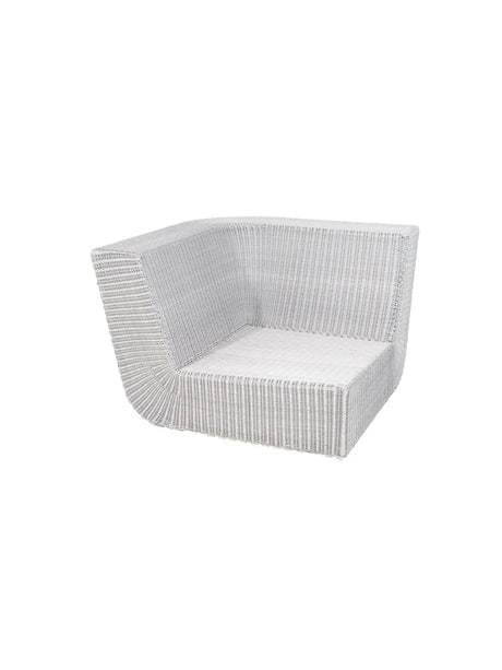 Savannah Modulsofa hjørne, hvid/grå fra Cane-line - Ingen hynde - Jacobsen Plus