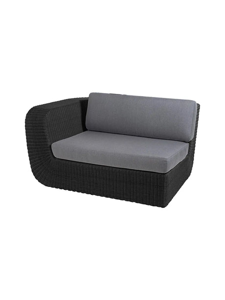 Savannah 2 pers Modulsofa, højre fra Cane-line - Grå, Cane-line Natte hynde - Jacobsen Plus