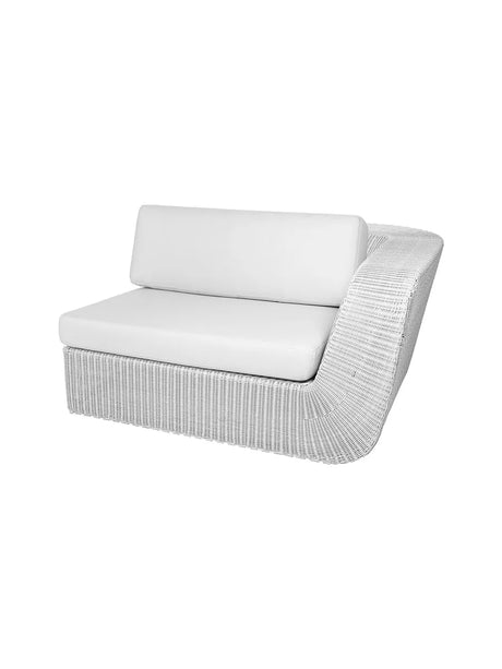 Savannah 2 pers Venstre Modulsofa, hvid/grå fra Cane-line - Hvid, Cane-line Natte hynde - Jacobsen Plus