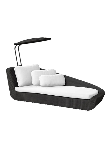 Savannah Daybed, venstre fra Cane-line - Hvid, Cane-line Natte hynde - Jacobsen Plus