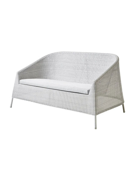 Kingston 2-pers. Loungesofa fra Cane-line - Hvid-grå / Light grey, Cane-line Natté - Jacobsen Plus