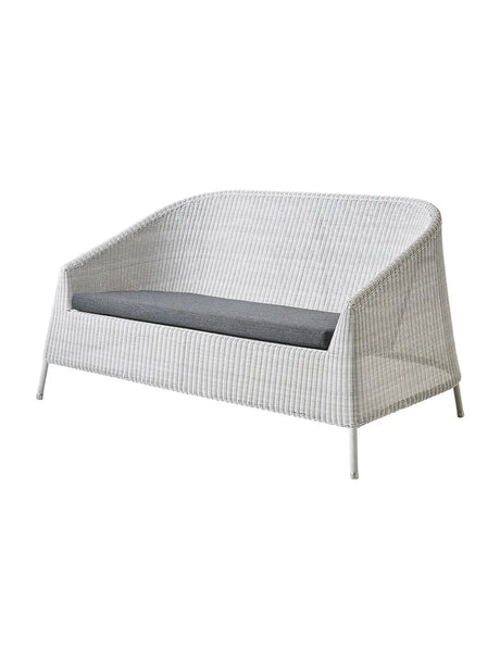 Kingston 2-pers. Loungesofa fra Cane-line - Hvid-grå / Black, Cane-line Natté - Jacobsen Plus