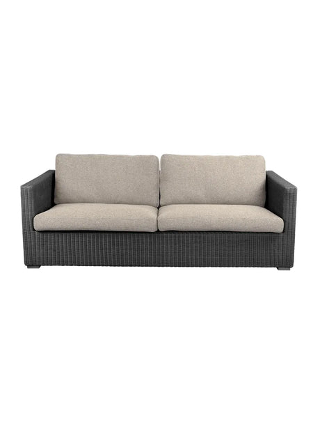 Chester 3-pers Loungesofa fra Cane-line - Graphite / Desert Sand, Cane-line Rise - Jacobsen Plus