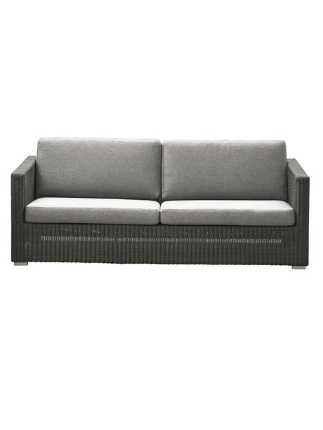 Chester 3-pers Loungesofa fra Cane-line - Graphite / Light grey, Cane-line Natté - Jacobsen Plus