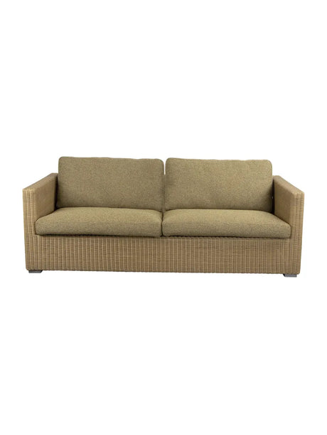 Chester 3-pers Loungesofa fra Cane-line - Natural / Turmeric Yellow, Cane-line Rise - Jacobsen Plus