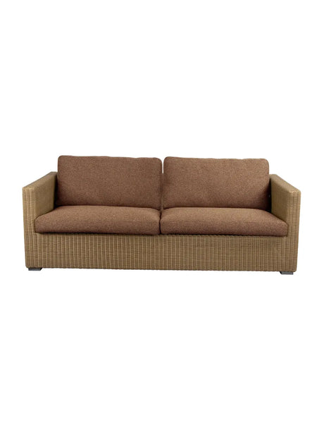 Chester 3-pers Loungesofa fra Cane-line - Natural / Umber Brown, Cane-line Rise - Jacobsen Plus