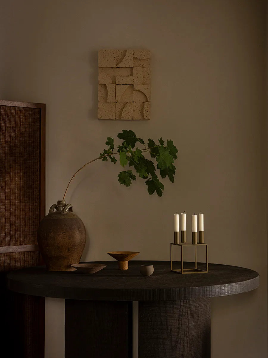 Kubus 4 Lysestage, olive fra Audo Copenhagen - 3 - Jacobsen Plus