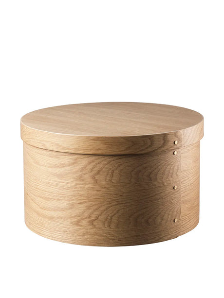 X3 Drejø Opbevaringsæske, Ø42 cm fra FDB Møbler - Eg - Jacobsen Plus