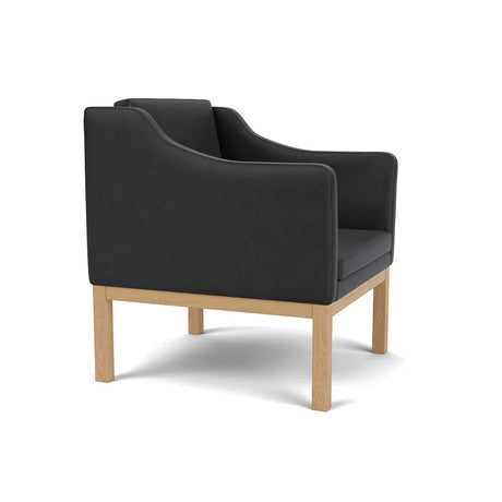 L46 MK155 lænestol, sort læder af Mogens Koch - 2 - Jacobsen Plus