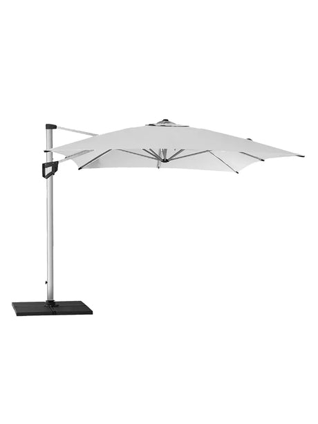 Hyde Luxe Parasol, 3x4 m inkl. fod fra Cane-line - Dusty white - Jacobsen Plus