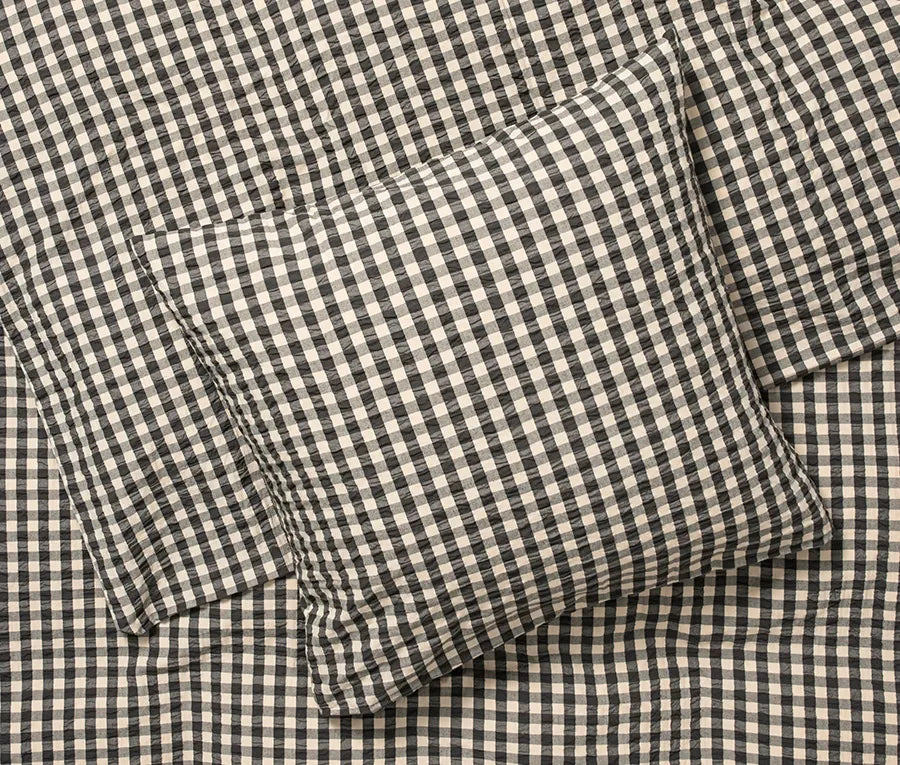 Bæk & Bølge Sengetøj, sort/sand fra Juna - 3 - Jacobsen Plus