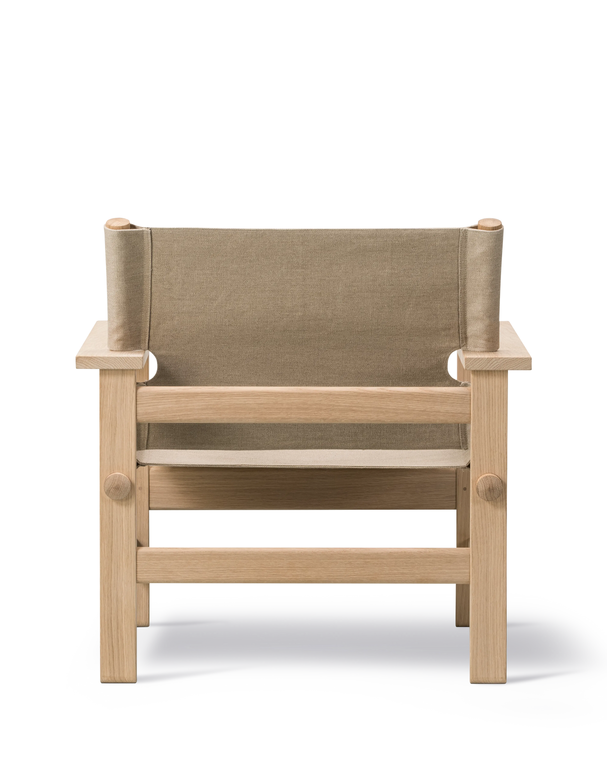 The Canvas Chair, lys olieret eg natur canvas af Børge Mogensen - 6 - Jacobsen Plus