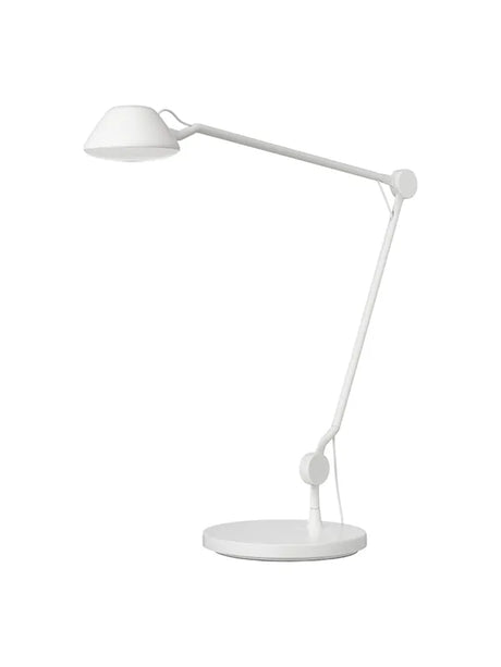 AQ01 bordlampe fra Fritz Hansen - Hvid / Med fod - Jacobsen Plus