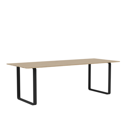 70/70 Bord fra Muuto - 225 x 90 cm / Solid Oak Black - Jacobsen Plus