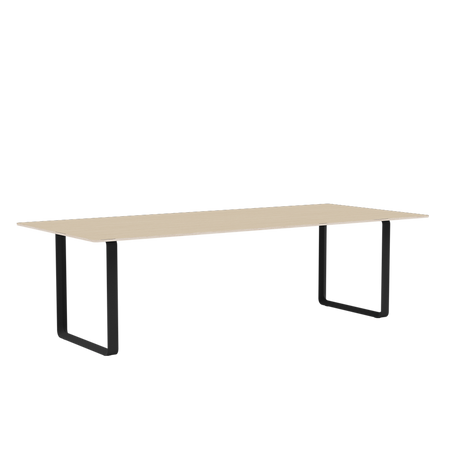 70/70 Bord fra Muuto - 255 x 108 cm / Oak Veneer Plywood Anthracite Black - Jacobsen Plus