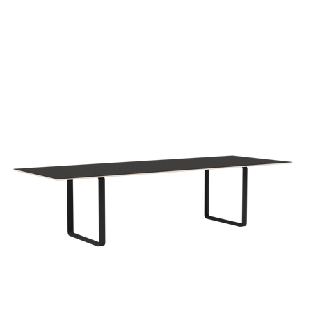 70/70 Bord fra Muuto - 295 x 108 cm / Black Linoleum Plywood Anthracite Black - Jacobsen Plus