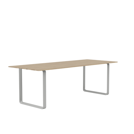 70/70 Bord fra Muuto - 225 x 90 cm / Solid Oak Grey - Jacobsen Plus