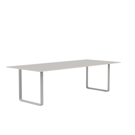 70/70 Bord fra Muuto - 255 x 108 cm / Oak Veneer Plywood Grey - Jacobsen Plus