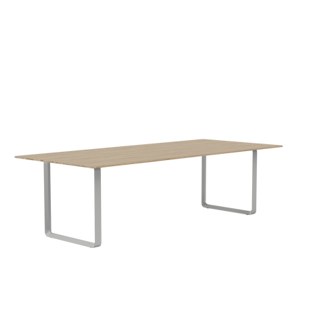 70/70 Bord fra Muuto - 255 x 108 cm / Solid Oak Grey - Jacobsen Plus