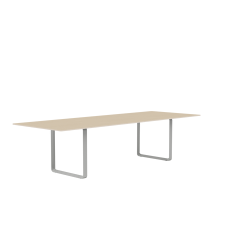 70/70 Bord fra Muuto - 295 x 108 cm / Oak Veneer Plywood Grey - Jacobsen Plus