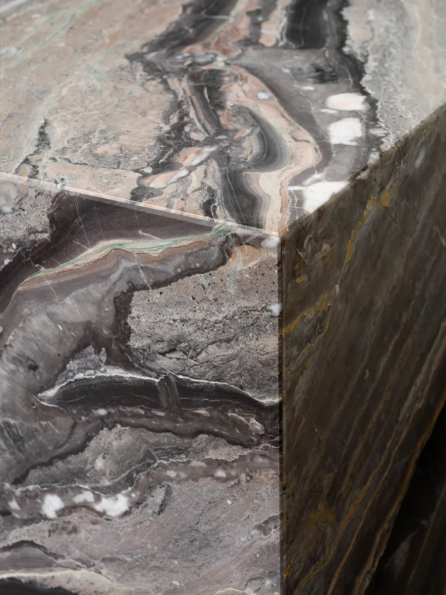 Plinth Low, grey galaxy marble fra Audo Copenhagen - 3 - Jacobsen Plus