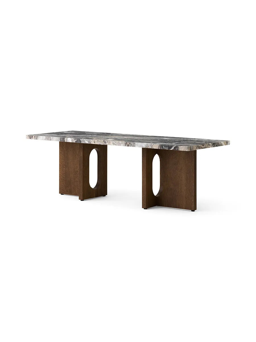 Androgyne Lounge Table, grey galaxy marble/wood fra Audo Copenhagen - 3 - Jacobsen Plus