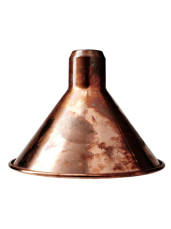 Lampeskærme fra Lampe Gras - Rå kobber / Conic shade-skærm - Ø210mm - Jacobsen Plus