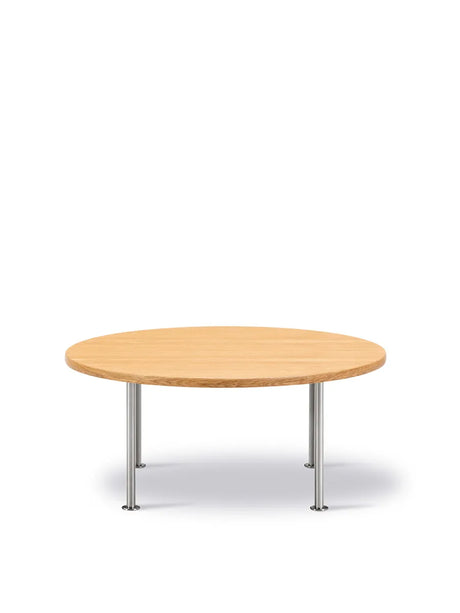 Wegner Ox Table fra Fredericia Furniture - Ø80 cm / Eg - oliebehandlet / H: 35 cm - Jacobsen Plus
