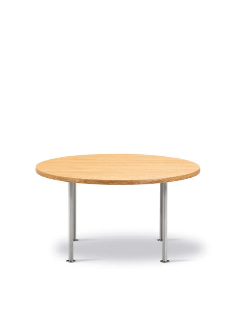Wegner Ox Table fra Fredericia Furniture - Ø80 cm / Eg - oliebehandlet / H: 41 cm - Jacobsen Plus