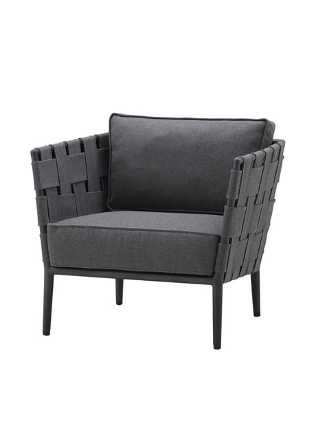 Conic Loungestol inkl. Hyndesæt fra Cane-line - Grey - Jacobsen Plus