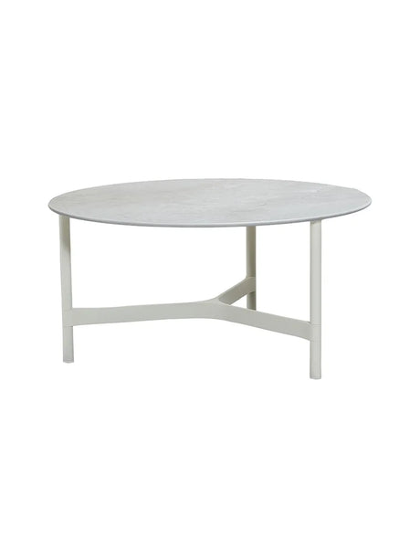 Twist Sofabord, large fra Cane-line - White / Grey (keramik) - Jacobsen Plus