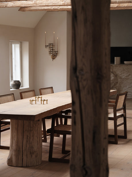 Nagel Lysestage, børstet messing fra STOFF Nagel - 1 - Jacobsen Plus