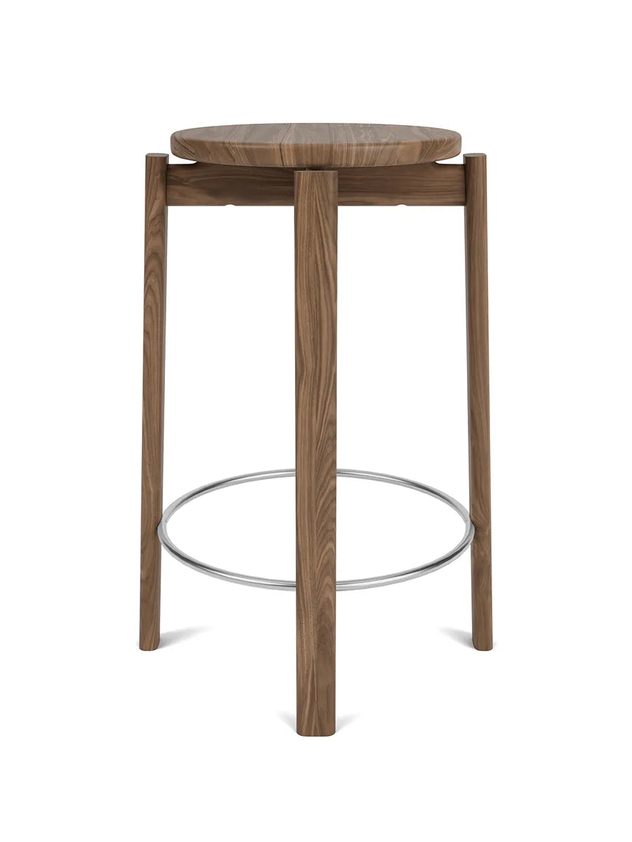 Passage Counter Stool fra Audo Copenhagen - Walnut - Jacobsen Plus