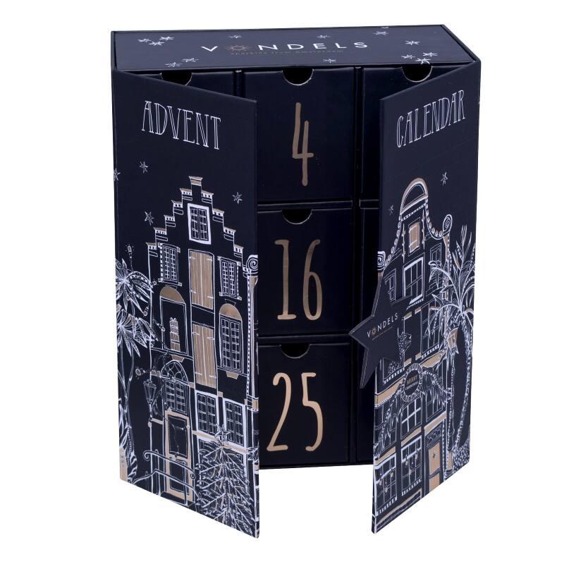 Vondels Adventskalender – Sæt med 9 julekugler